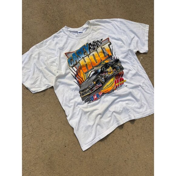 Vintage Casey Holt NASCAR Racing Graphic T shirt - Picture 2 of 8